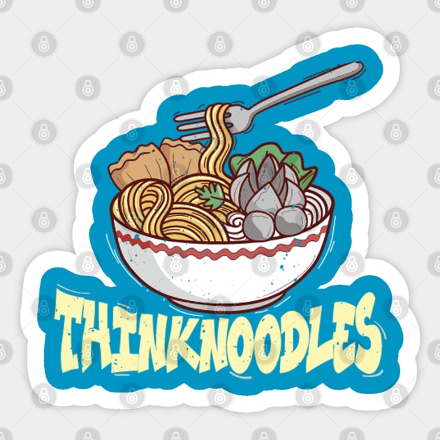 "Savor Noodle Thoughts, Unite Minds, Feel Alive" Sticker by AnnA production